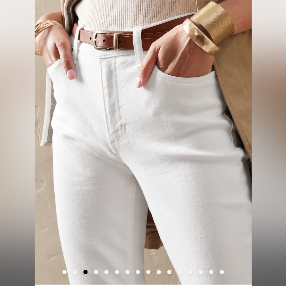 Banana Republic White Denim Jeans